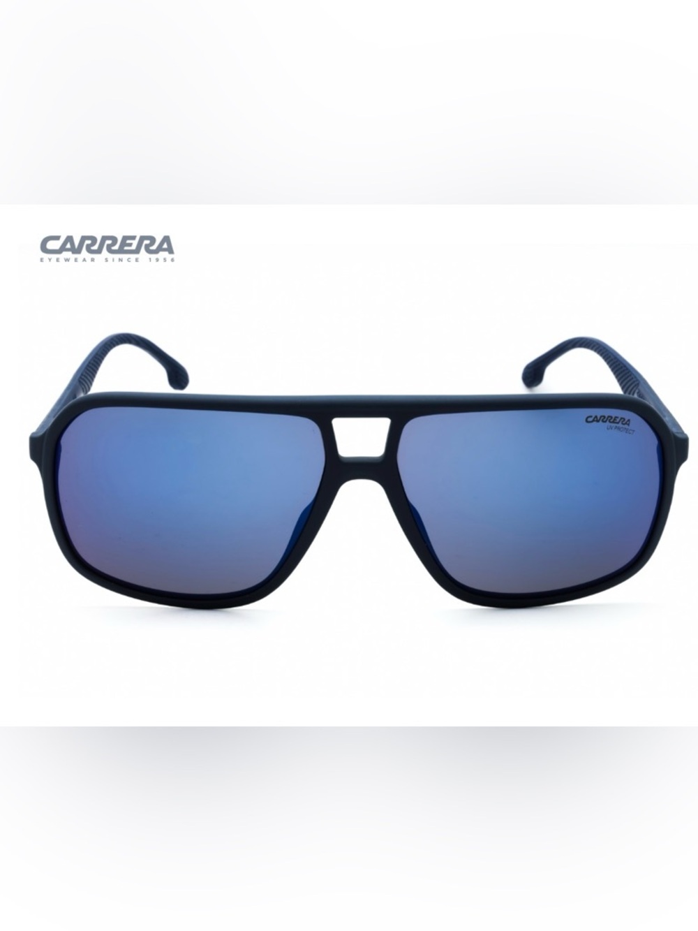 Carrera Blue Frame Sunglasses with Blue Polarized Lenses